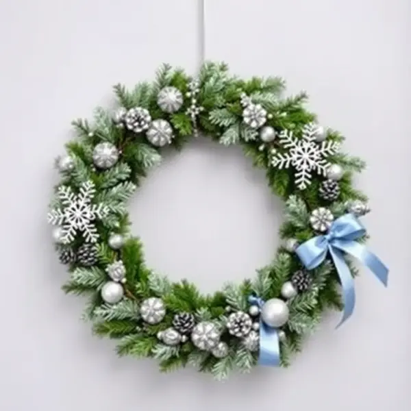 Winter Snowflake Wreath