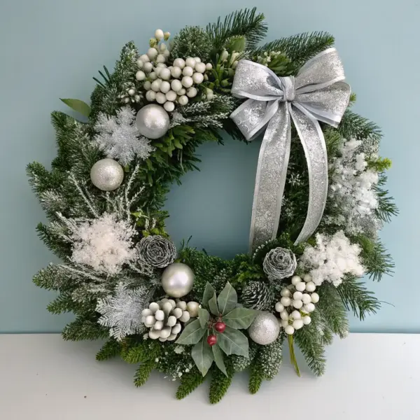 Christmas Wreath with Ornaments